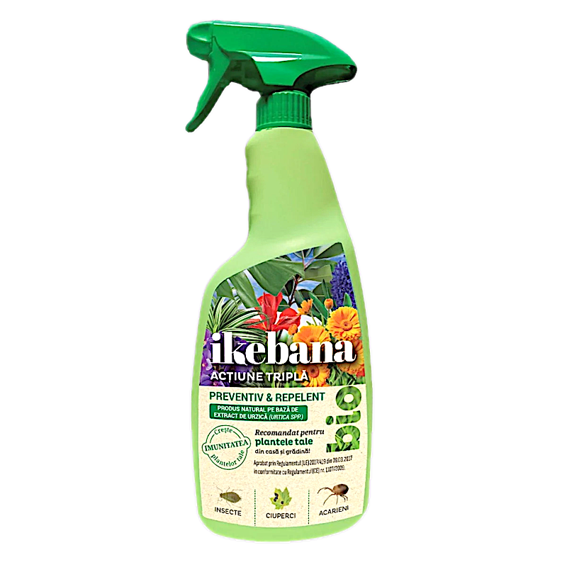 Ikebana Bio 750 Ml, Actiune Tripla, Fungicid, Insecticid, Acaricid