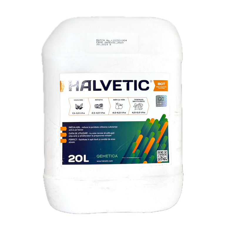 Halvetic 20L, Erbicid Total Sistemic, Post Emergent, Neselectiv, Glifosat Concentratie Redusa (Buruieni Monocotiledonate Si Dicotiledonate, Anuale Si Perene)