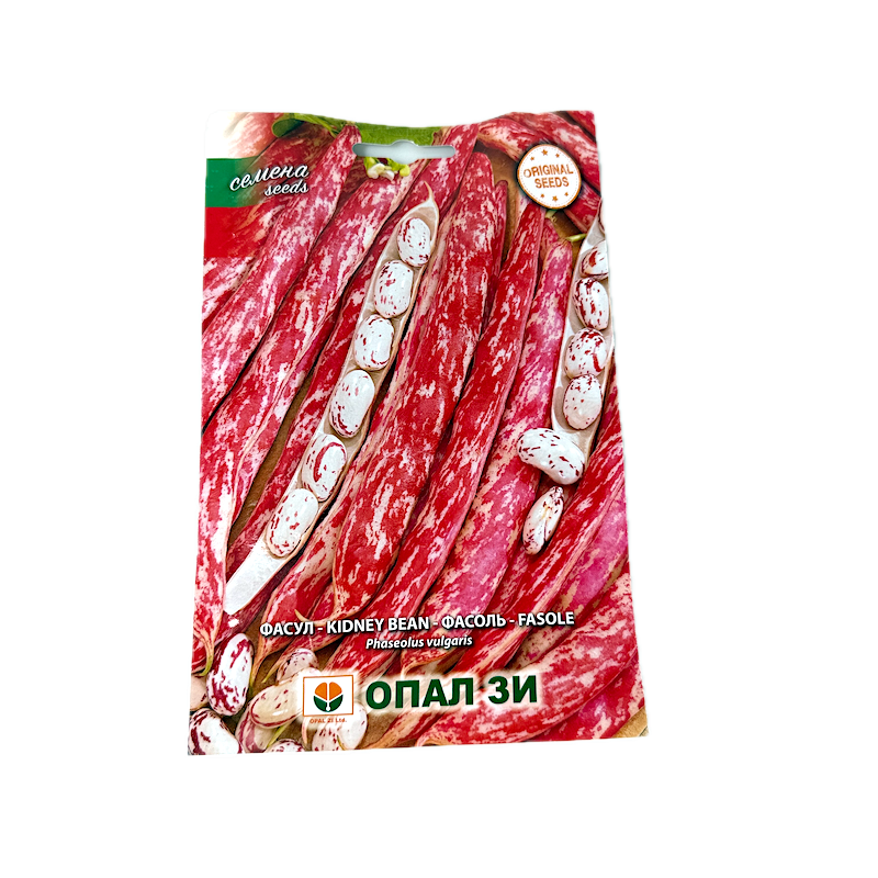 Seminte Fasole Urcatoare, Rosie, Lata, De Gradina Lampo 40 Gr, Opalzi Bulgaria
