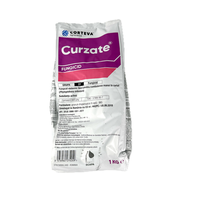 Curzate 1 Kg, Fungicid Pe Baza De Cymoxanil Pentru Mana Cartofului