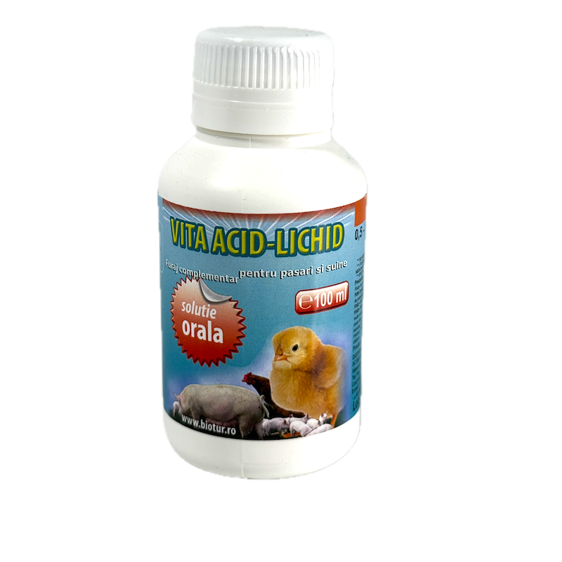 Vita Acid-Lichid 100 Ml, Aditiv Furajer Pentru Pasari
