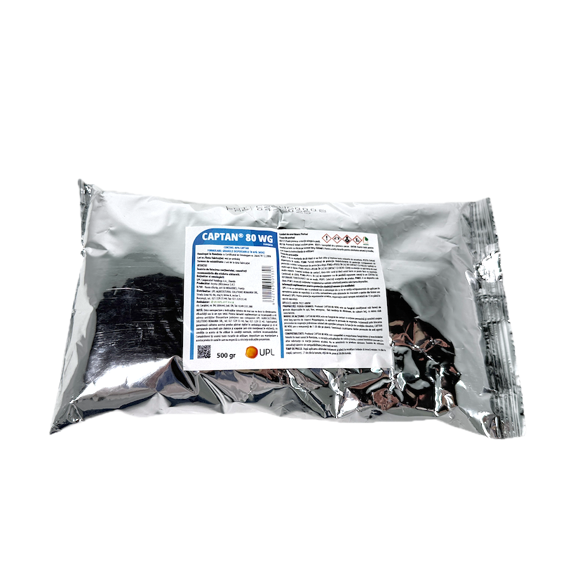 Captan 80Wdg 500 Gr, Fungicid De Contact, Arysta (Pomi, Vita De Vie, Tomate, Ceapa, Castraveti)