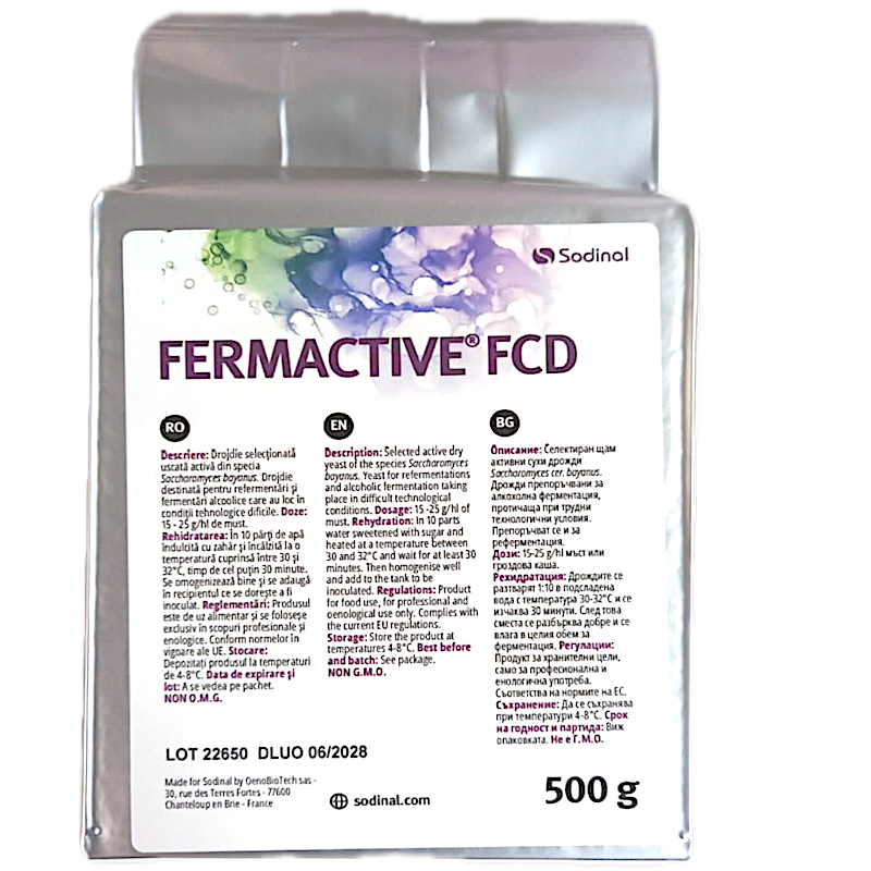 Fermactive Fcd(Sb) 500 Gr, Drojdie Pentru Vin