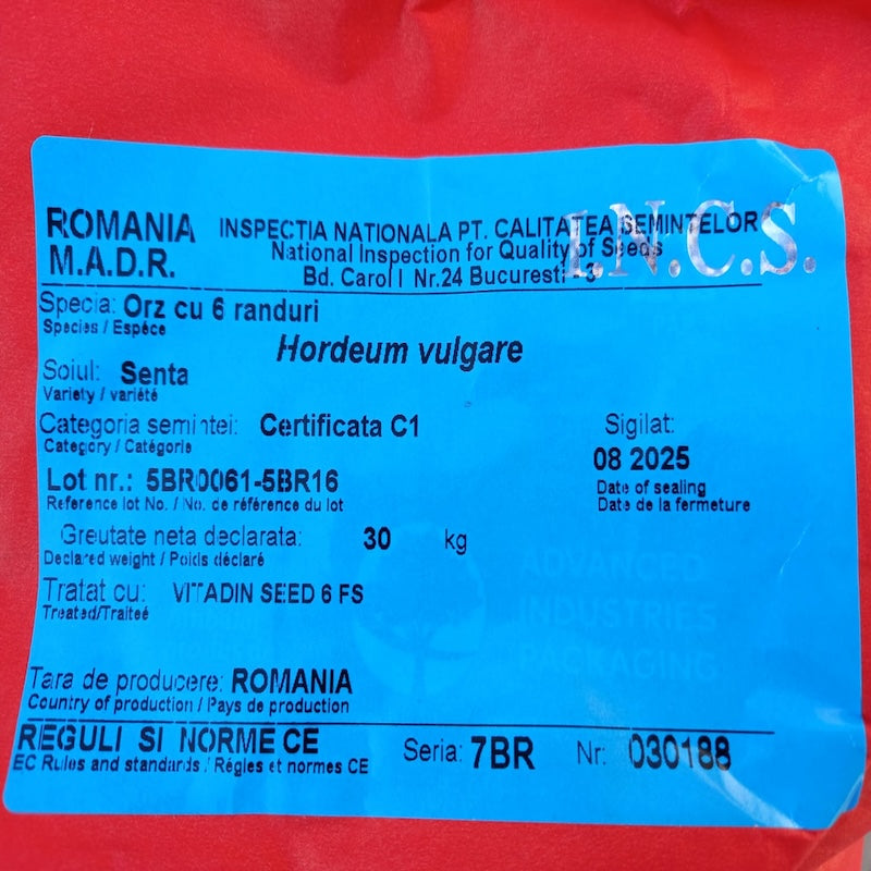 Seminte Orz Senta 30 Kg, Fertillia