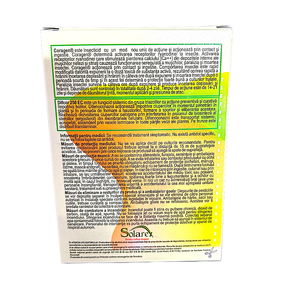 Pachet Stropirea 5 Pentru Pomi Pentru 10 L Apa, Solarex, Contine Coragen Si Difcor 250Ec