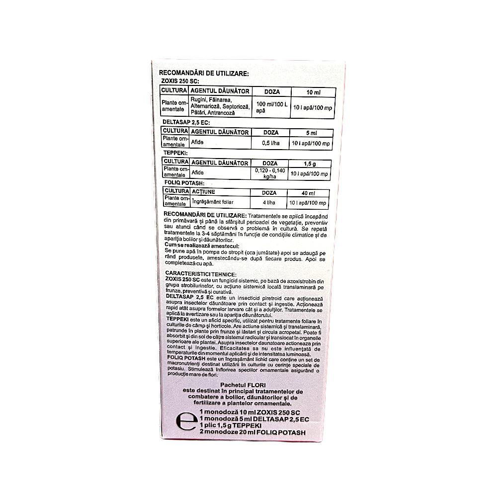Pachet Agrii Pentru Flori Pentru 10 L Apa