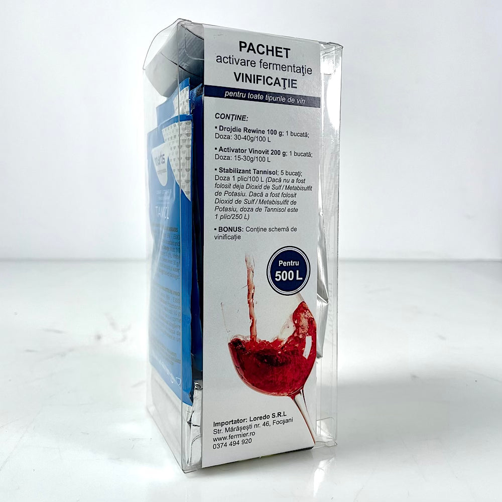 Pachet Vinificatie - Activare Fermentatie 500L-Loredo