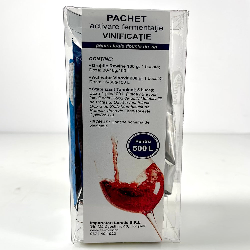Pachet Vinificatie - Activare Fermentatie 500L-Loredo