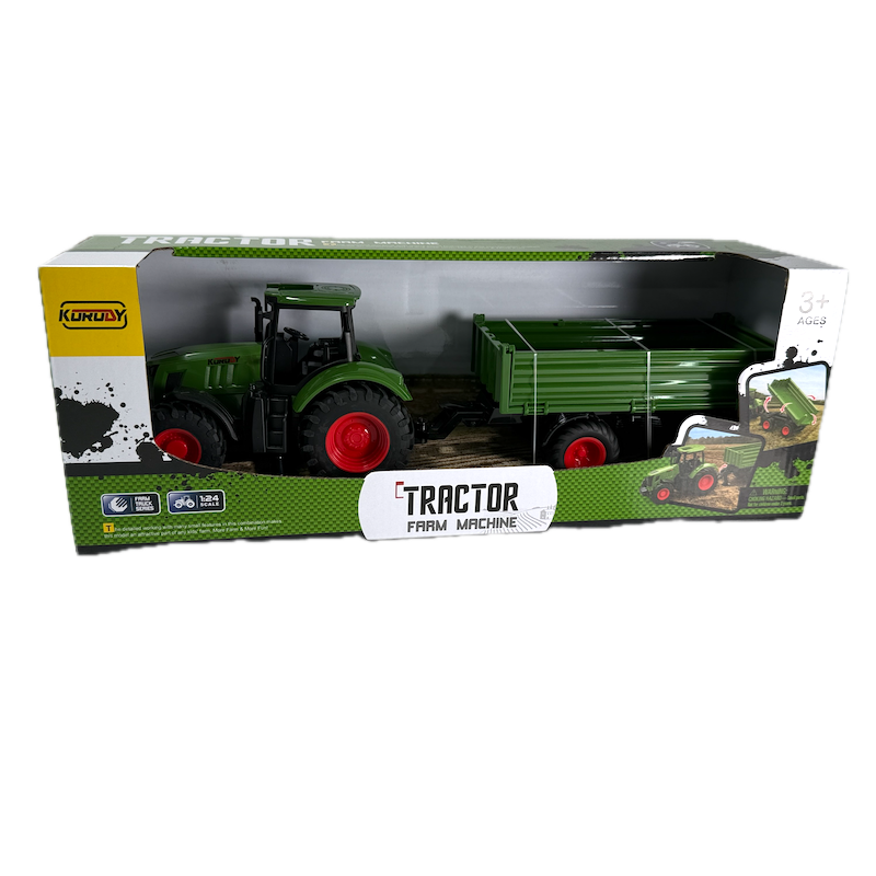 Jucarie Tractor Cu Remorca 