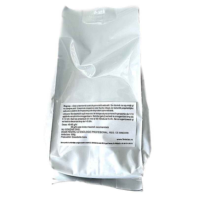 Begran 500 Gr, Bentonita Pentru Limpezire Vin Granulata