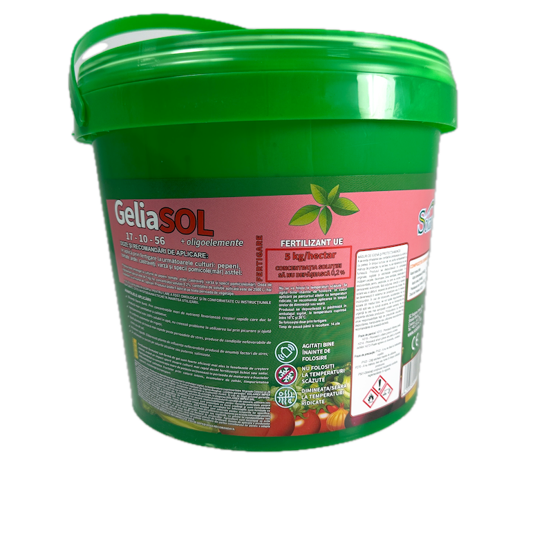 Geliasol 17-10-56+Oligoelemente 5 Kg, Ingrasamant Fertirigare, Solarex