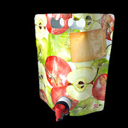 Punga Super Pouch 3L, Model Suc, Cu Mere Rosii Si Verzi