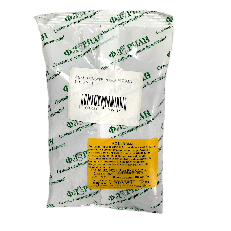 Seminte Tomate Roma 100 Gr, Florian Bulgaria