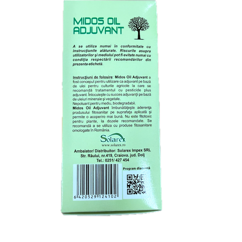 Pachet Ulei+Insecticid Pomi 10L Apa -Prima Stropire- Midos Oil Adjuvant 100 Ml + Insecticid Talent Blue 2 Ml