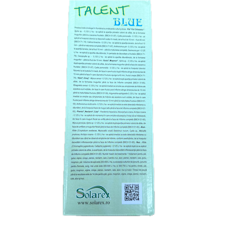 Pachet Ulei+Insecticid Pomi 50L Apa -Prima Stropire- Midos Oil Adjuvant 500 Ml + Insecticid Talent Blue 10 Ml