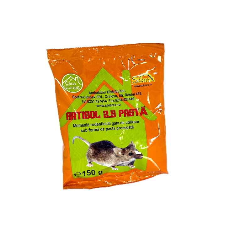 Ratisol 2.5 Pasta 150 Gr, Raticid