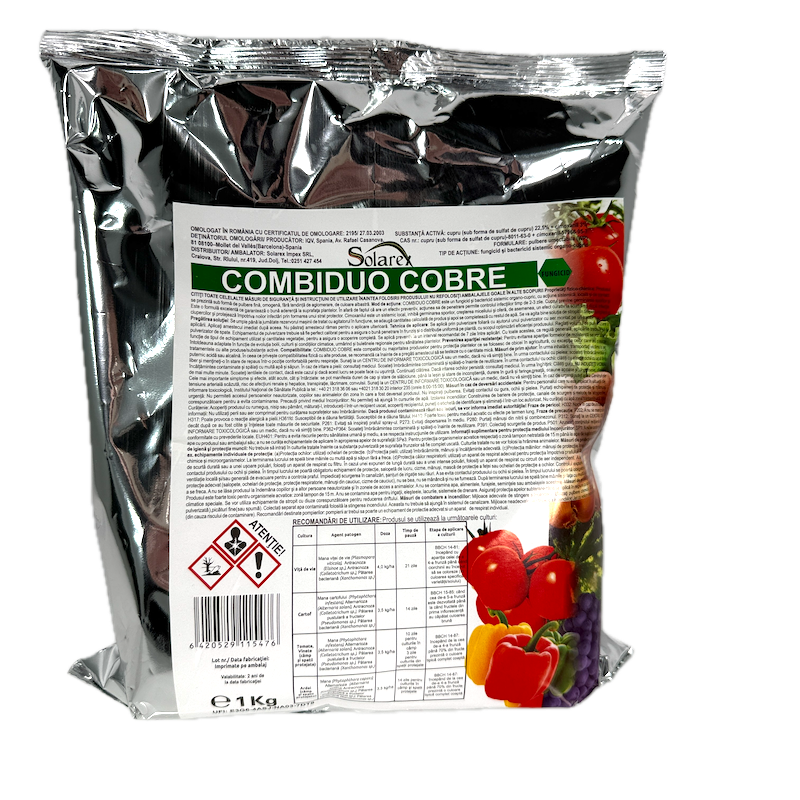 Combiduo Cobre 1 Kg, Fungicid Sistemic, Mana (Vita De Vie, Cartof, Ardei, Tomate, Vinete)