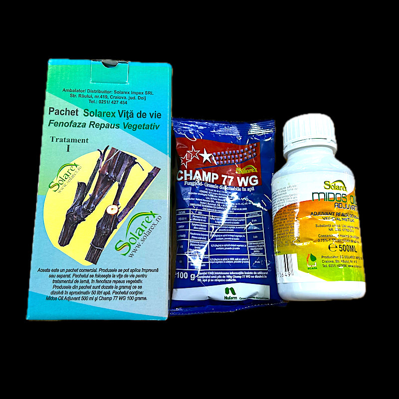 Pachet Tratament 1 Vita De Vie Pt 50L Apa, Solarex, Contine Midos Oil Si Champ 77Wg