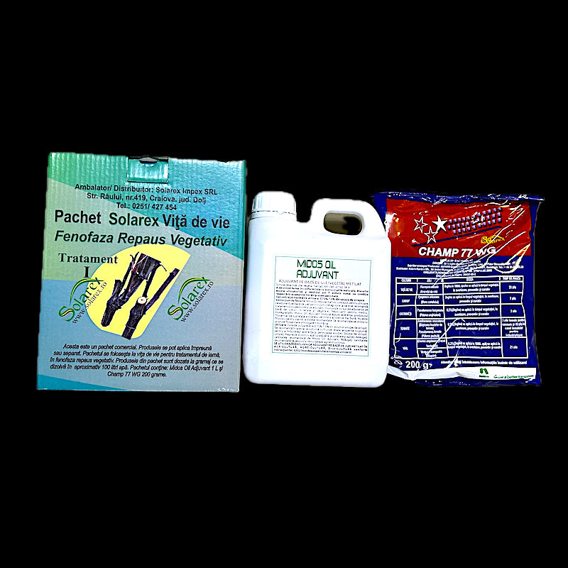 Pachet Tratament 1 Vita De Vie Pt 100L Apa, Solarex, Contine Midos Oil Si Champ 77Wg