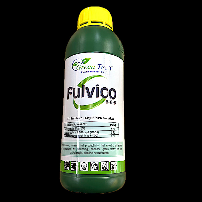 Fulvico 1L, Ingrasamant Cu Acid Fulvic, Green Tech, Mareste Rezistenta La Stres, Creste Randamentul Productiei