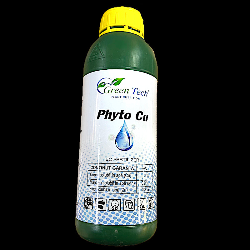 Phyto Cu 1 L, Ingrasamant Pe Baza De Cupru, Green Tech, Creste Rezistenta La Mana Si Bacterioze