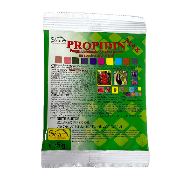 Propidin Max 5 Gr, Fungicid Sistemic Si De Contact (Pomi, Legume, Vita De Vie)