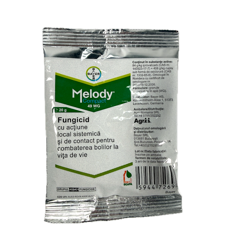 Melody Compact 49Wg 20 Gr Fungicid Sistemic Si De Contact, Bayer, Mana (Vita De Vie)