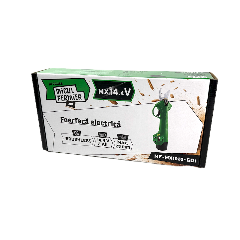 Foarfeca Electrica Micul Fermier 25 Mm, 14.4V, 2Ah, Brushless Mf-Mx1020-G01