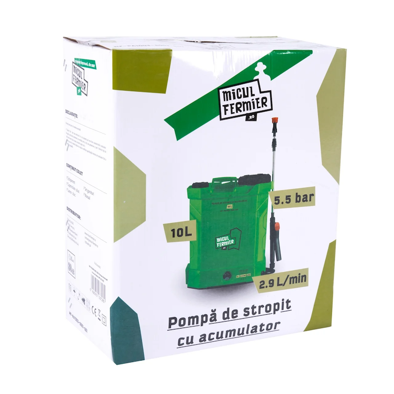 Pompa De Stropit Cu Acumulator 10L, Micul Fermier, Mf-Pa1003-S001-G01