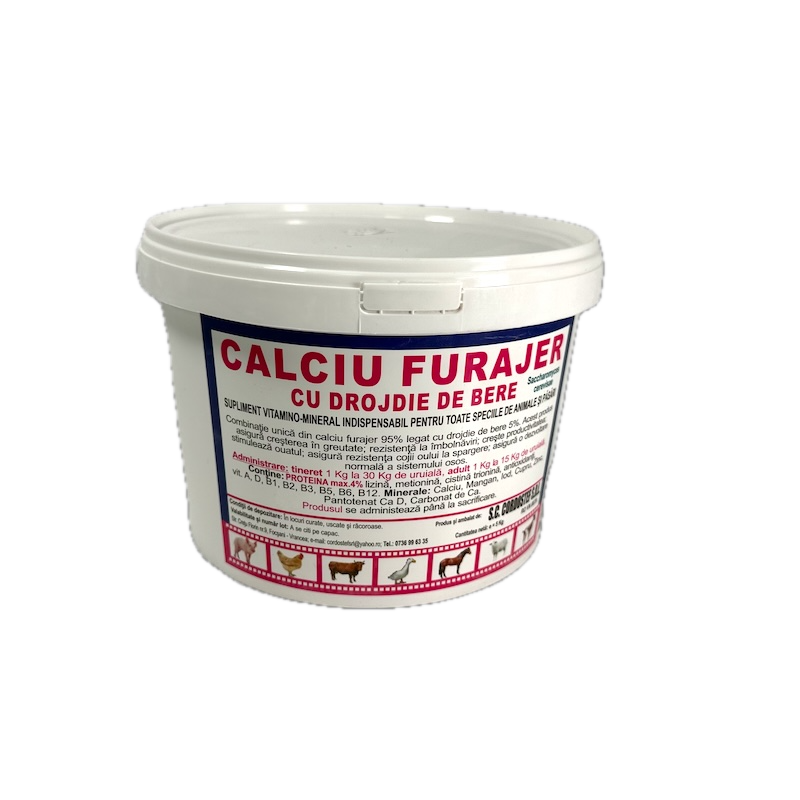 Furaj Calciu Furajer Cu Drojdie De Bere 5 Kg