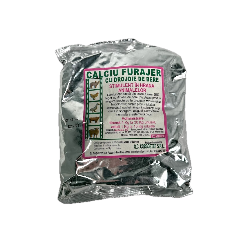 Furaj Calciu Furajer Cu Drojdie De Bere 1 Kg