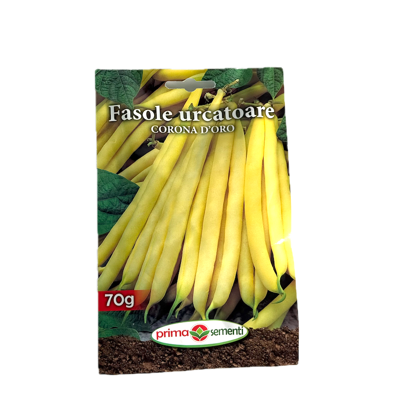 Seminte Fasole Urcatoare Galbena Fideluta Corona D'ore 70 Gr, Prima Sementi