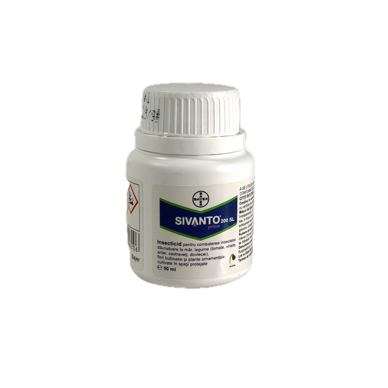 Sivanto Prime 200Sl 50 Ml, Insecticid, Bayer, Afide (Mar, Vinete, Ardei, Castraveti, Tomate, Dovlecei, Salata, Flori Bulboase, Plante Ornamentale)