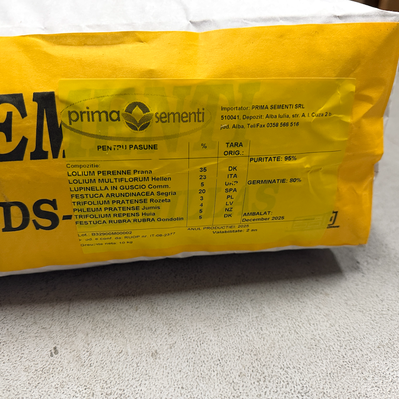 Seminte Amestec Special Pentru Pasune 10 Kg