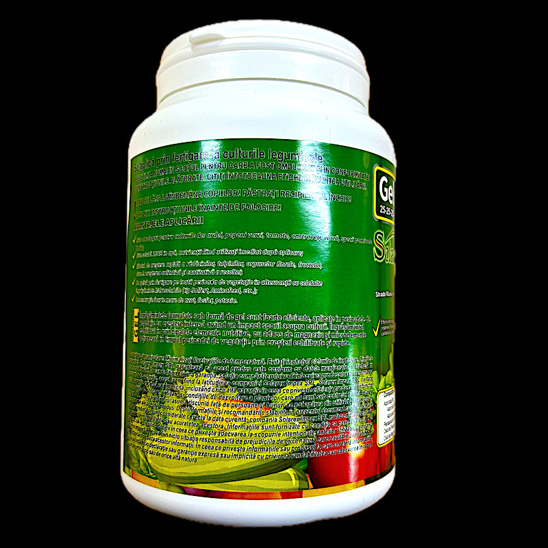 Geliasol 25-25-25+3,8Mgo 1 Kg, Ingrasamant/ Fertilizant Fertirigare, Npk Echilibrat+ Magneziu Si Microelemente, Solarex
