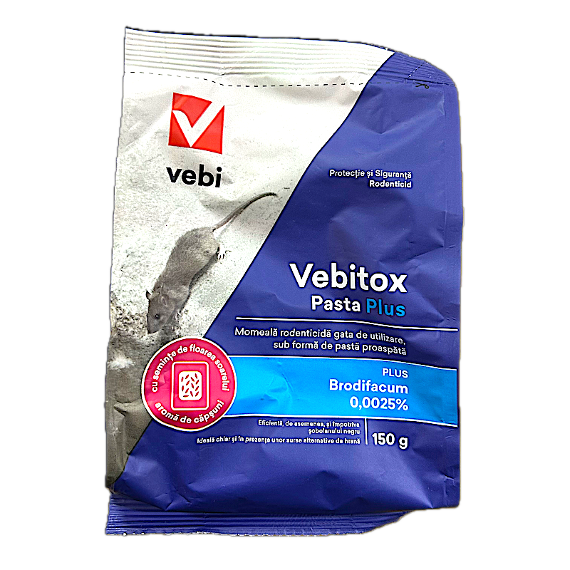 Vebitox Pasta Plus 150 Gr, Raticid, Vebi