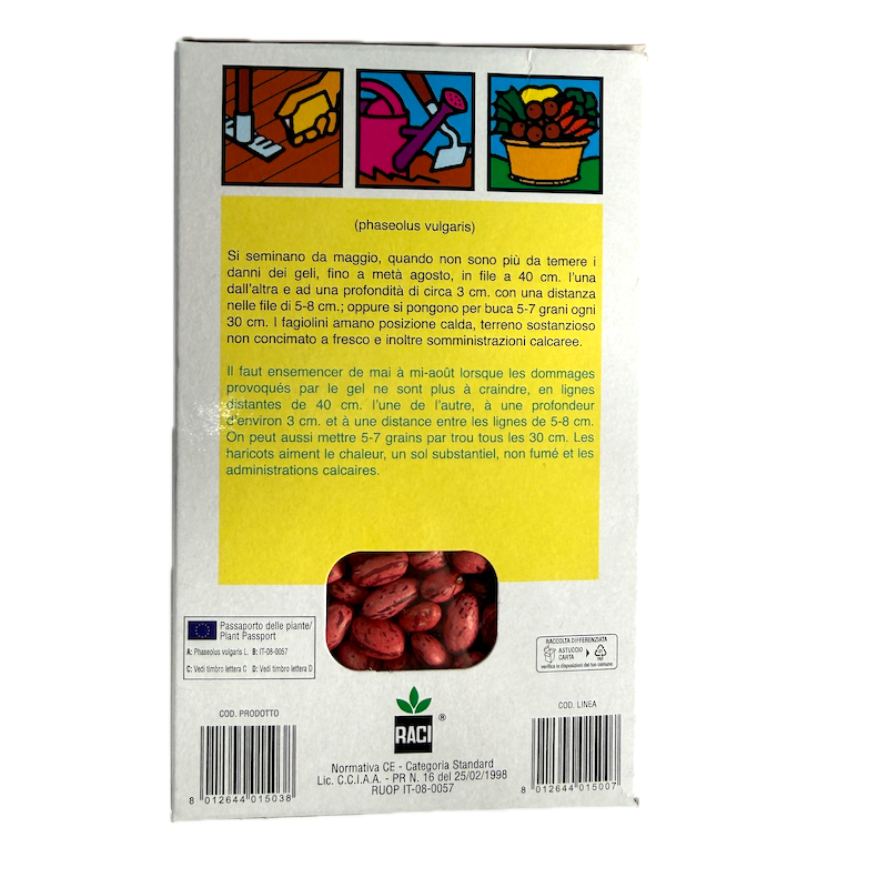 Seminte Fasole Urcatoare Pestrita Borlotto 250 Gr, Le Bon Grain