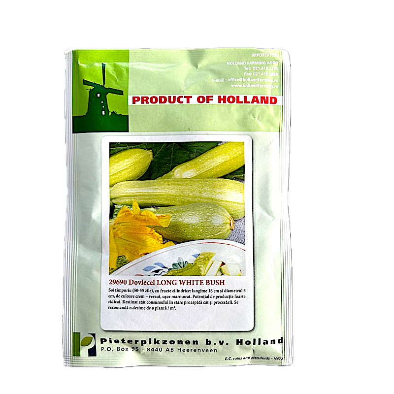 Seminte Dovlecel White Bush 25 Gr, Holland
