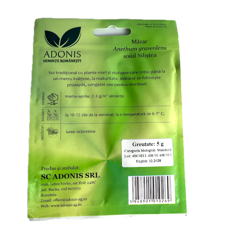 Seminte Marar Silistea 5 Gr, Adonis