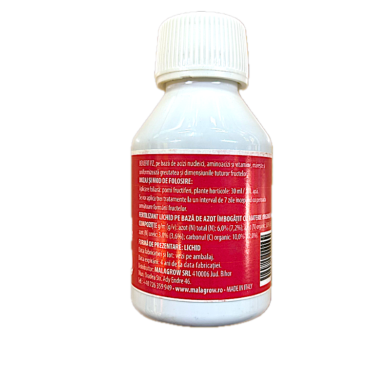 Benefit Pz 100 Ml, Ingrasamant Pe Baza De Acizi Nucleici, Aminoacizi Si Vitamine, Valagro, Foliar
