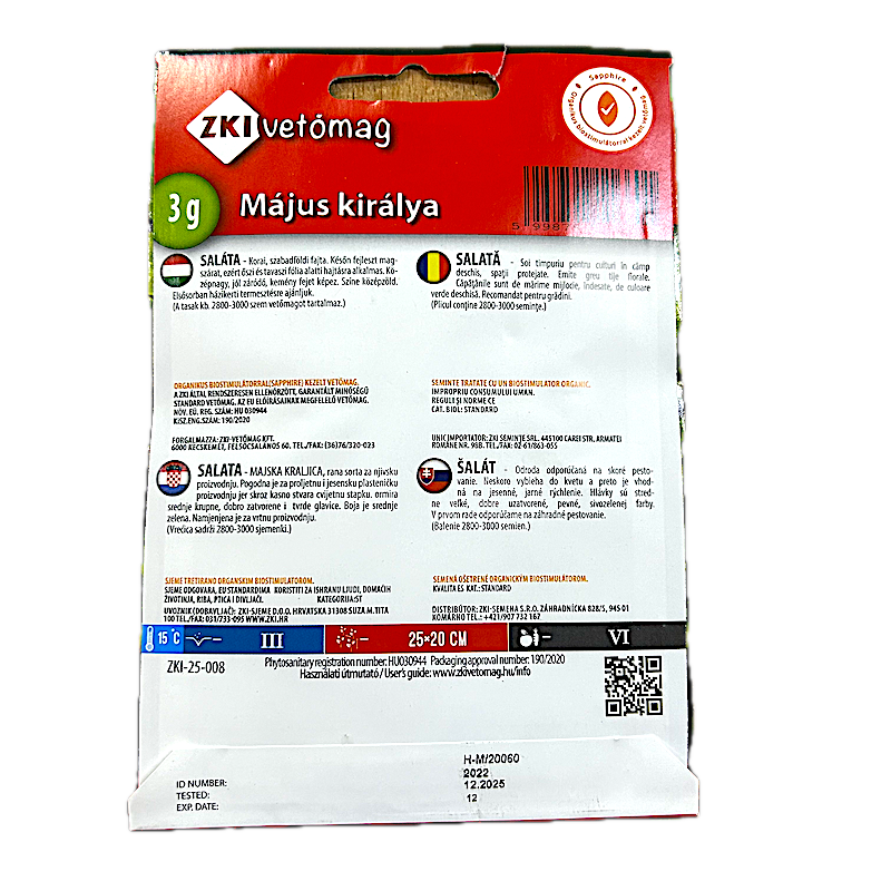 Seminte Salata Majus Kiralya 3 Gr, Zki