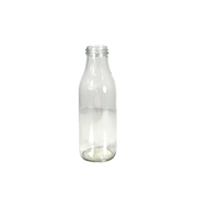 Sticla 500 Ml Latte, Alba/Transparenta Cu Capac To43, Pentru Lapte/Suc