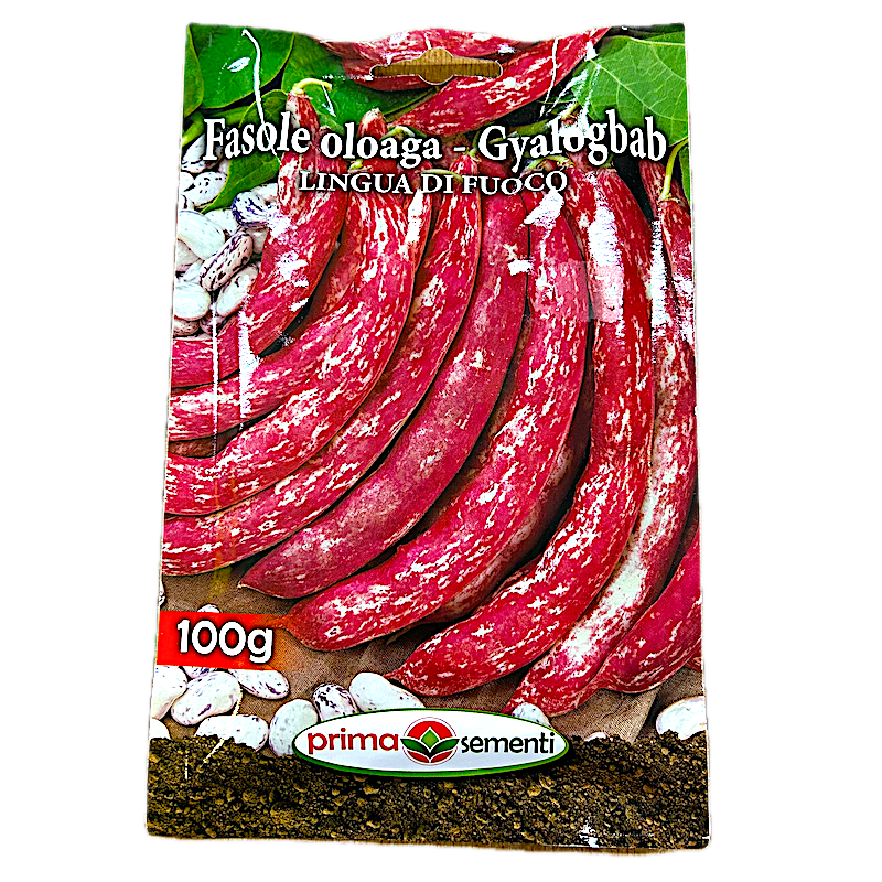 Seminte Fasole Oloaga Pestrita Lingua Di Fuoco 100 Gr, Prima Sementi