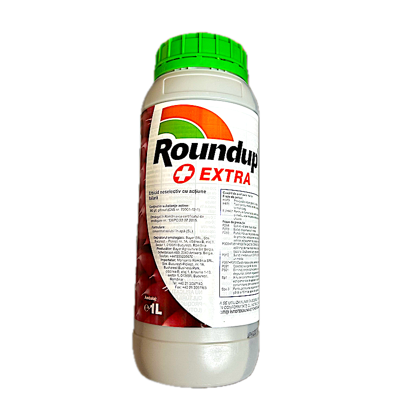Roundup Extra 1L, Erbicid Total Sistemic, Post Emergent, Neselectiv, Glifosat (Buruieni Monocotiledonate Si Dicotiledonate, Anuale Si Perene)