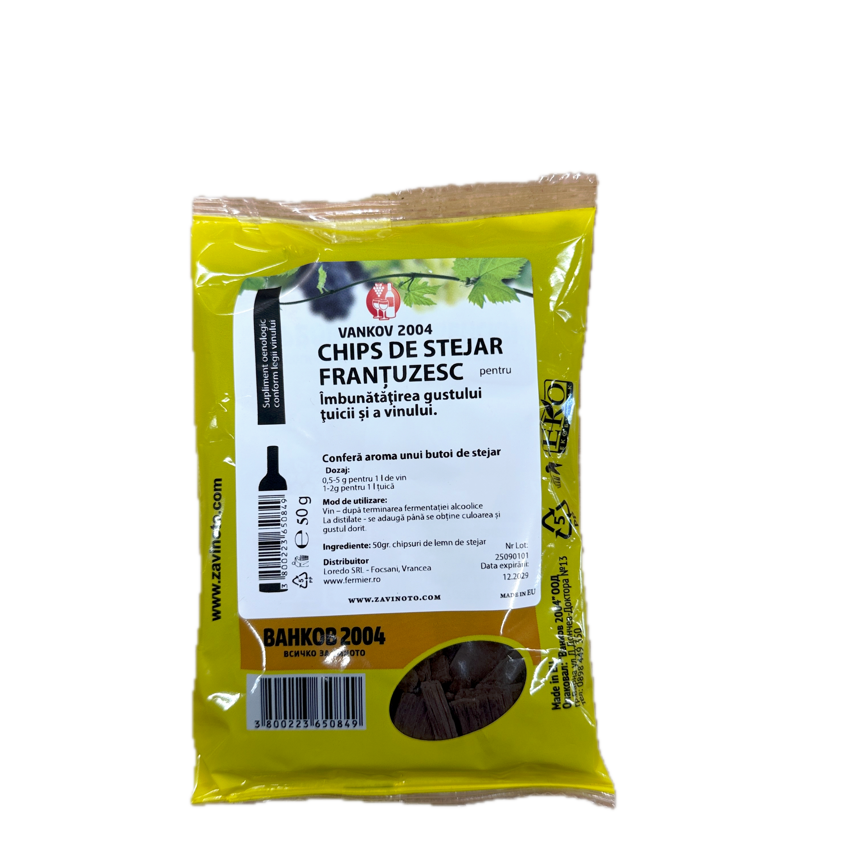 Aschii Stejar Frantuzesc Pentru Vin Si Tuica 50 Gr, Loredo