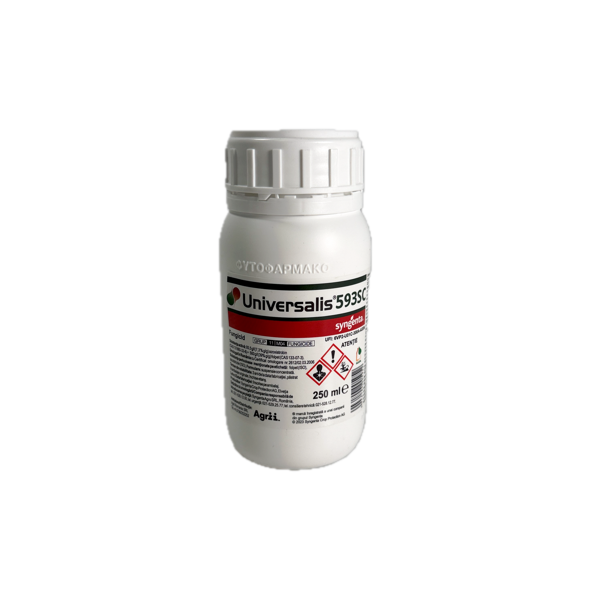 Universalis 593Sc 250 Ml, Fungicid Sistemic Si De Contact, Syngenta, 2 Substante Active, Vita De Vie (Fainare, Mana, Putregaiul Cenusiu)