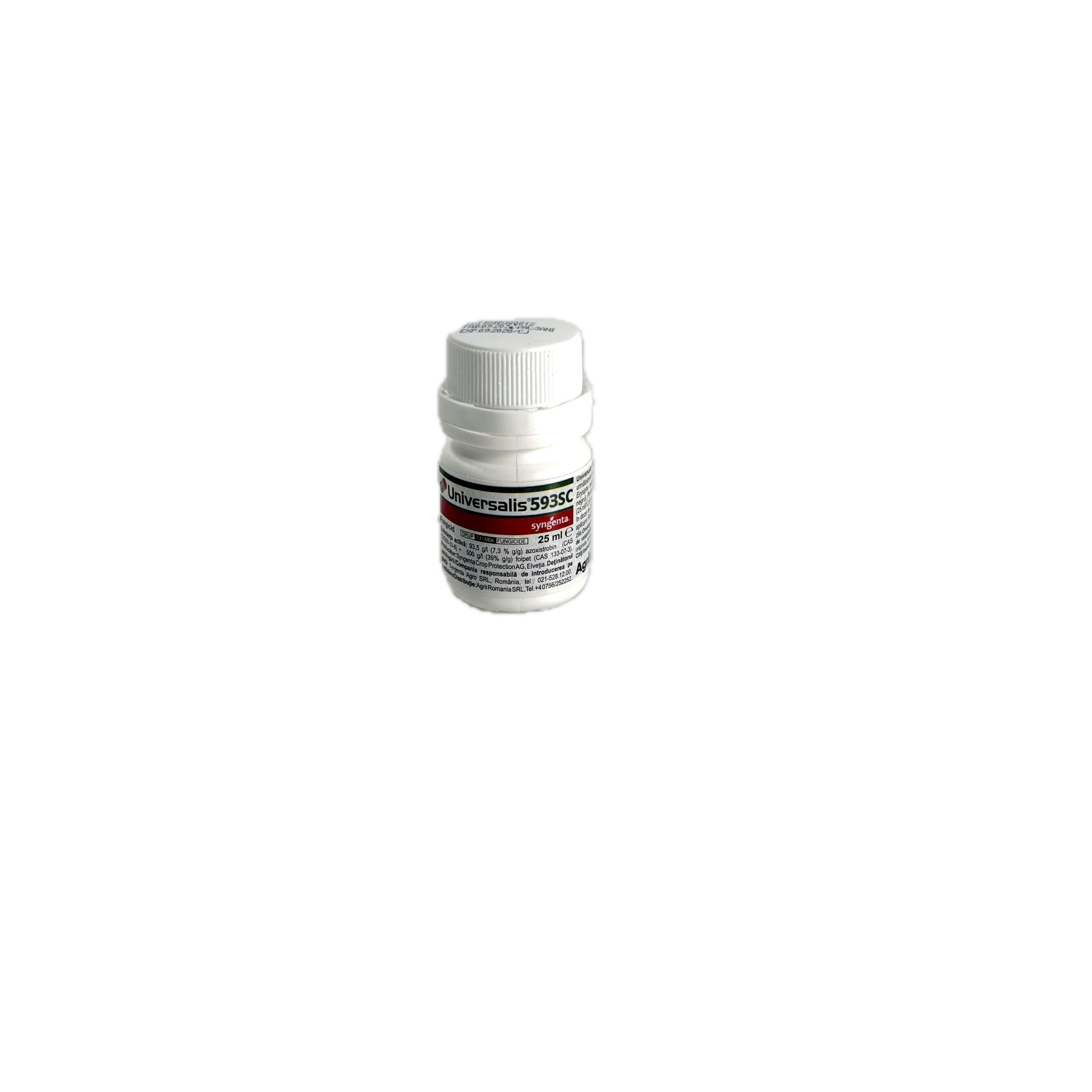 Universalis 593Sc 25 Ml, Fungicid Sistemic Si De Contact, Syngenta, 2 Substante Active, Vita De Vie (Fainare, Mana, Putregaiul Cenusiu)