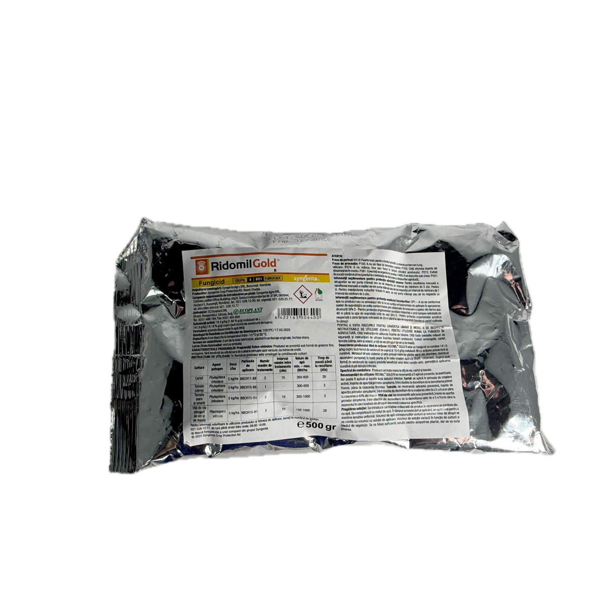 Ridomil Gold R 500 G – Fungicid Pentru Mană, Syngenta
