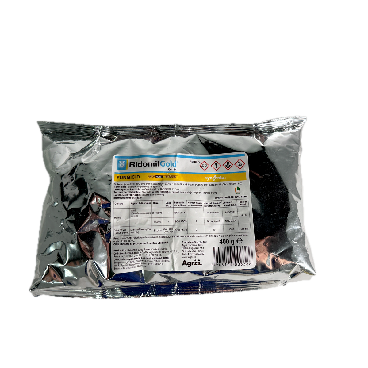 Ridomil Gold Combi 400 Gr, Fungicid Sistemic, Syngenta, Mana Vitei De Vie, Mana Hameiului