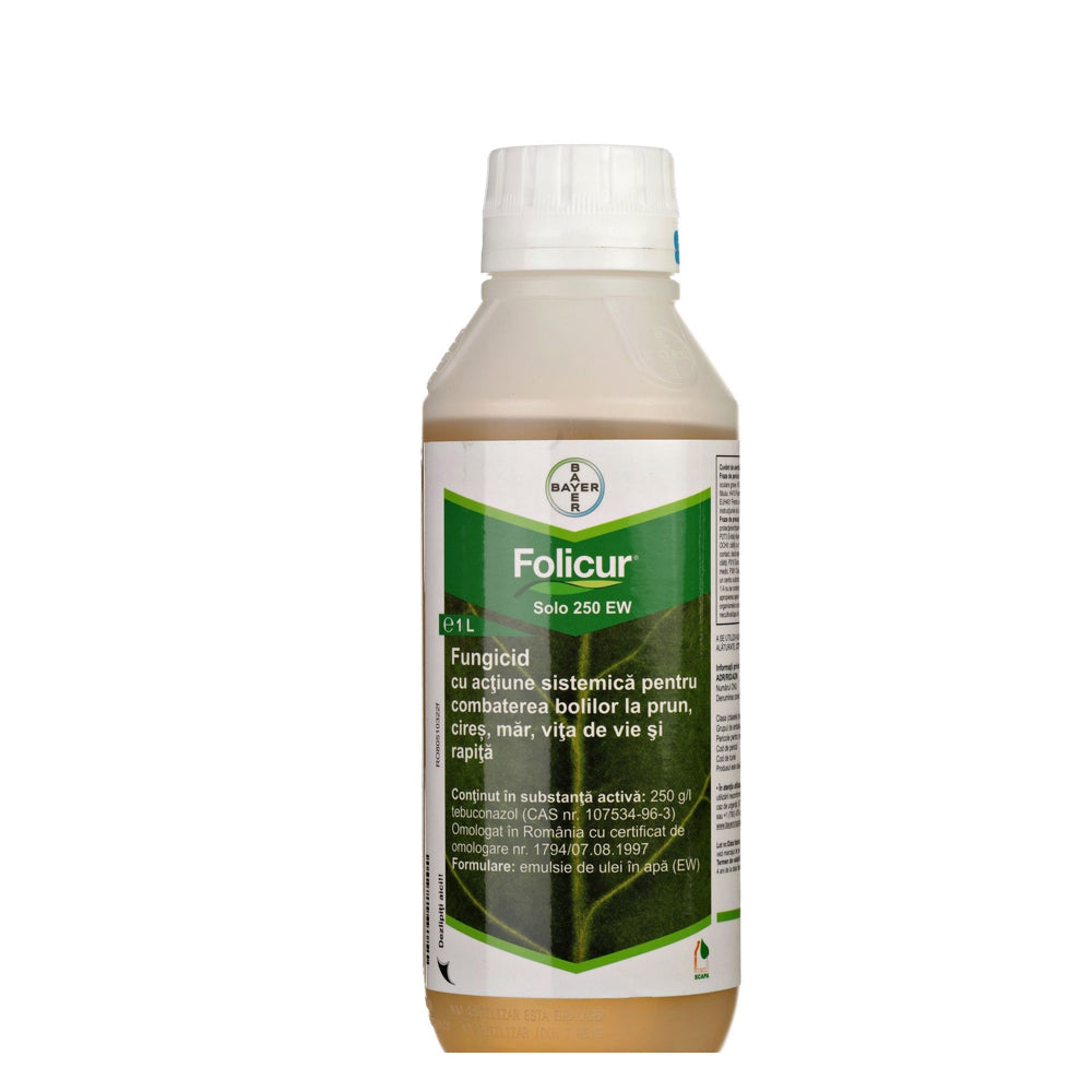Folicur Solo 250Ew 1L Fungicid Sistemic Bayer (Vita De Vie, Mar, Samburoase, Rapita De Toamna)